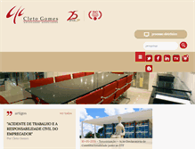Tablet Screenshot of cletogomes.adv.br